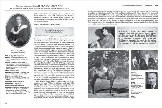 Kitchener's One Hundred book – page design