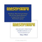 BMSoftware business card design