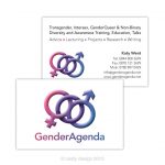 GenderAgenda business card design