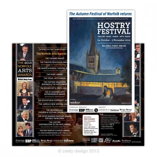 Hostry Festival 2013 brochure design