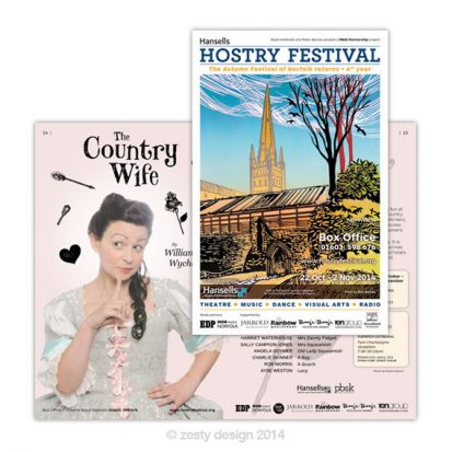 Hostry Festival 2014 brochure design