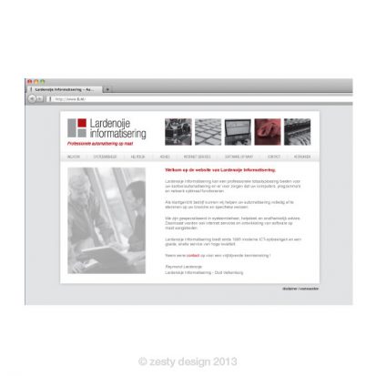 Lardenoije Informatisering website design