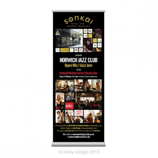 Maddermarket Theatre pull up banner design