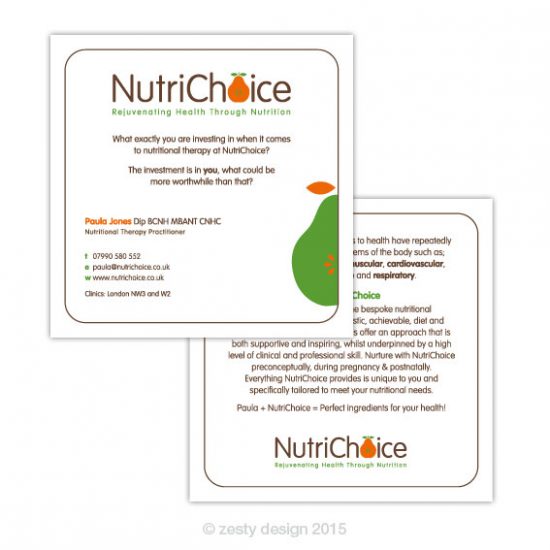 NutriChoice square flyer design (2)