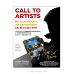 Paint Out Norwich 2014 Call to Artists advert design