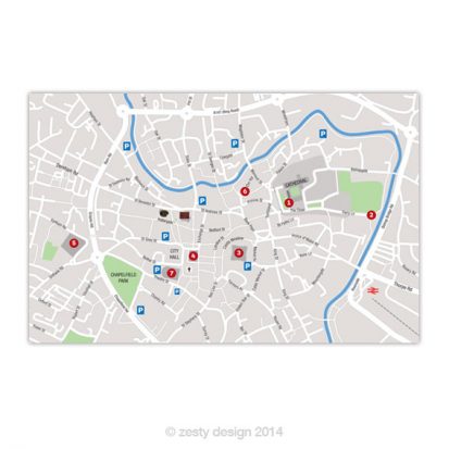 Paint Out Norwich map design