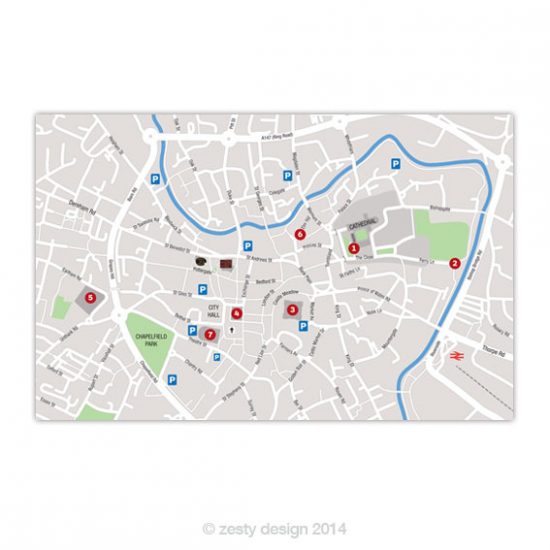 Paint Out Norwich map design