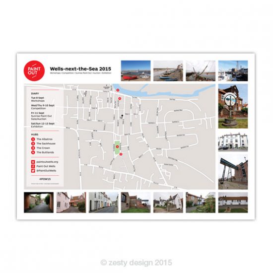 Paint Out Wells 2015 map board design