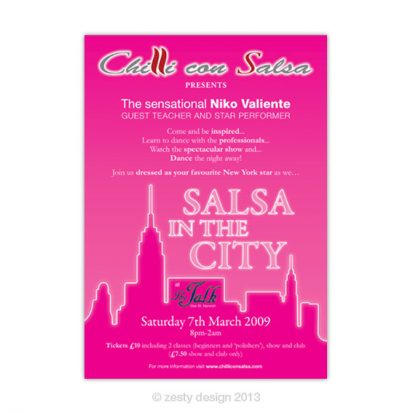 Chilli con Salsa – Salsa in the City poster design