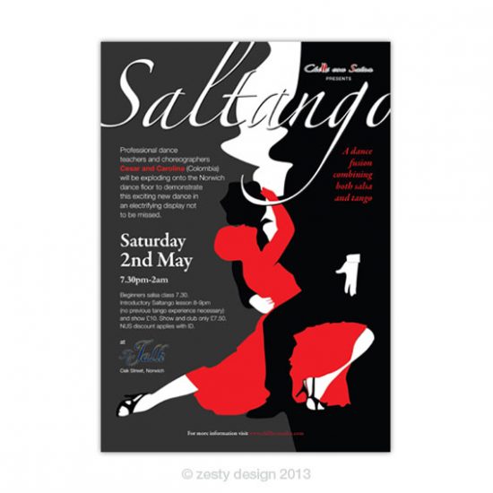 Chilli con Salsa – Saltango poster design