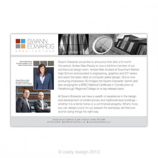 Swann Edwards Architecture advert design (2)