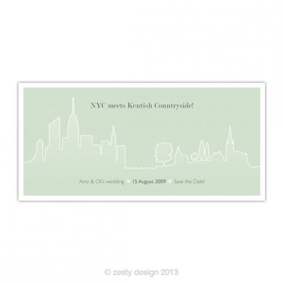 Save the Date wedding e-invite design