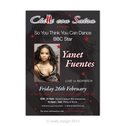 Chilli con Salsa – Yanet Fuentes poster design