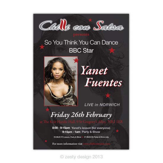 Chilli con Salsa – Yanet Fuentes poster design